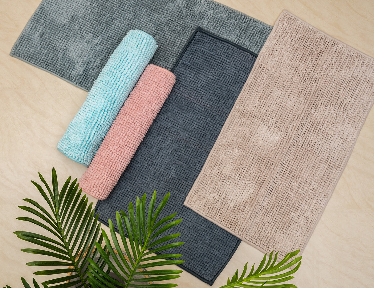 Noodle Shower & Bathroom Bath Mat Non Slip Soft Pile Design