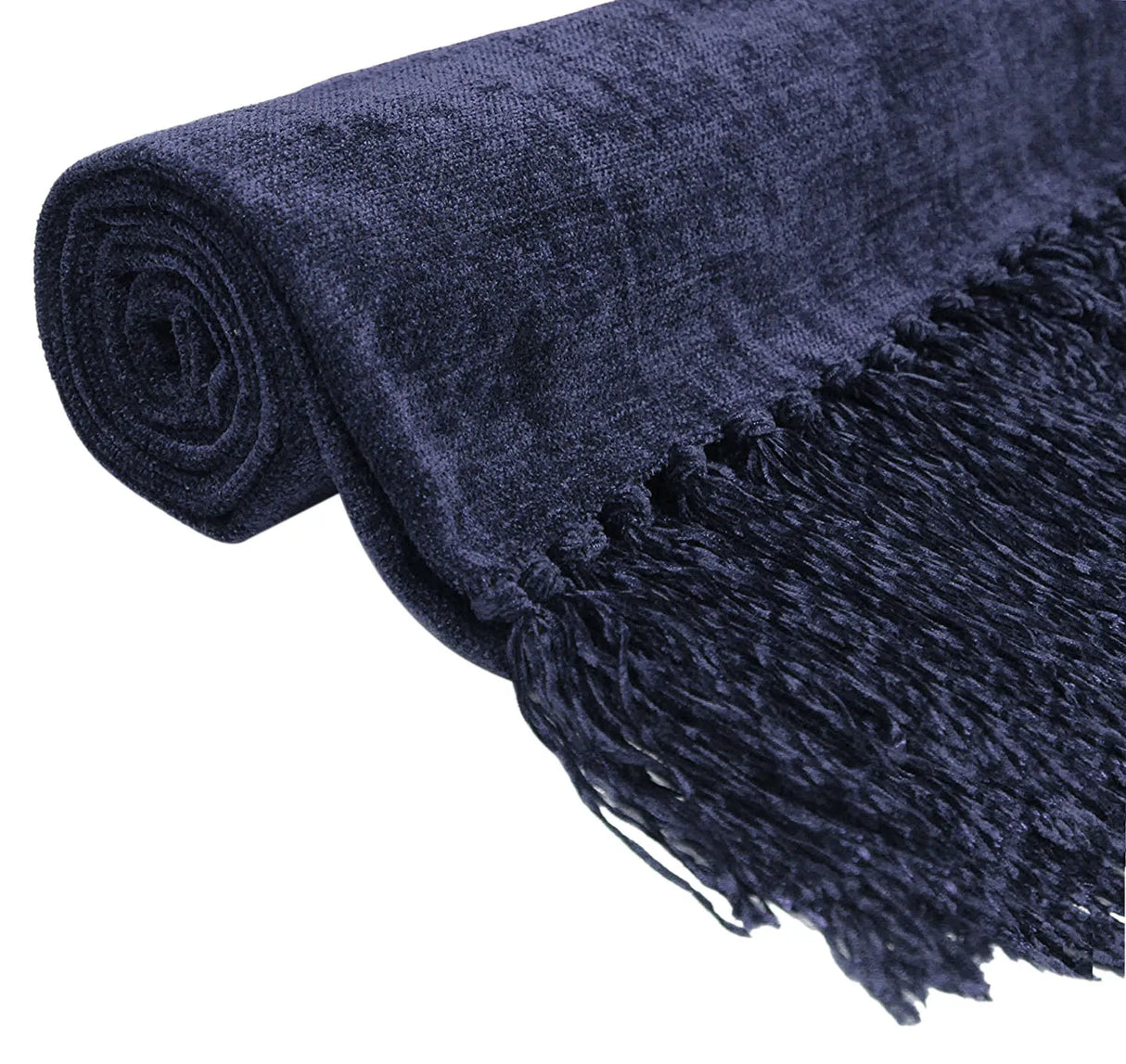 Acrylic Chenille Tassel Knitted Blanket Bed Sofa Throw Rug