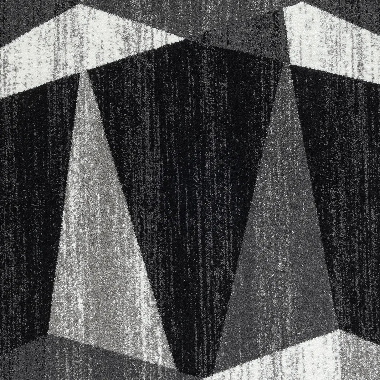 Adore Geometric Textural Rug Grey