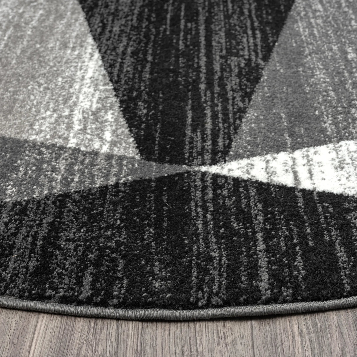 Adore Geometric Textural Rug Grey