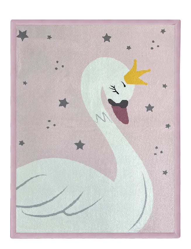 Cygnet Print Soft Touch Printed Ultra Plush Memory Foam Mat