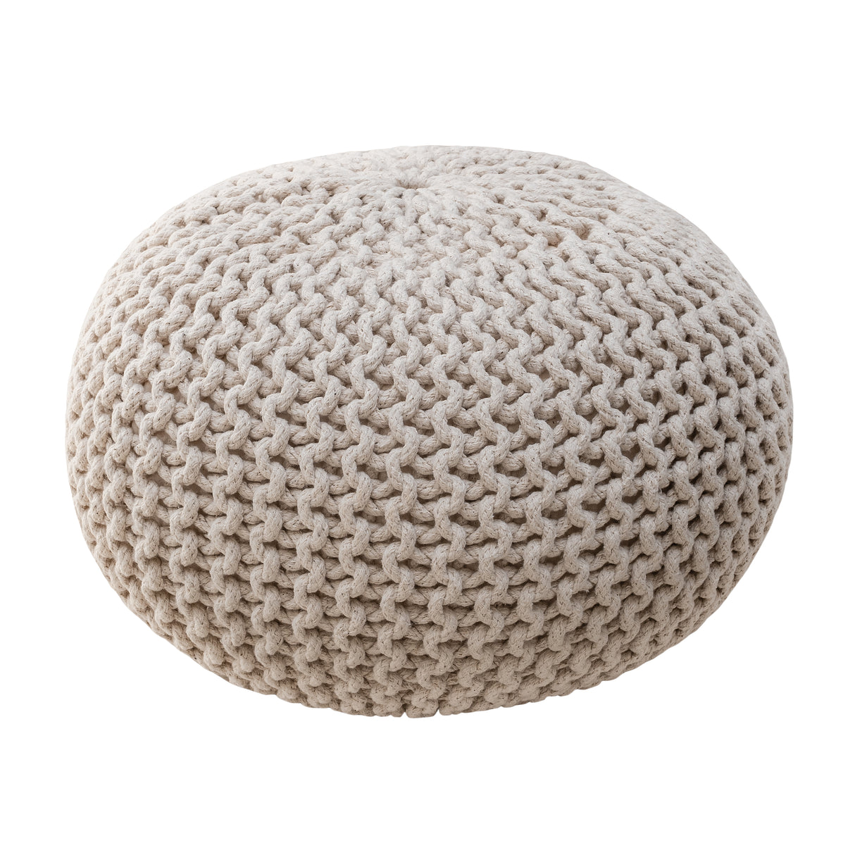 Braided Ottoman Pouffe