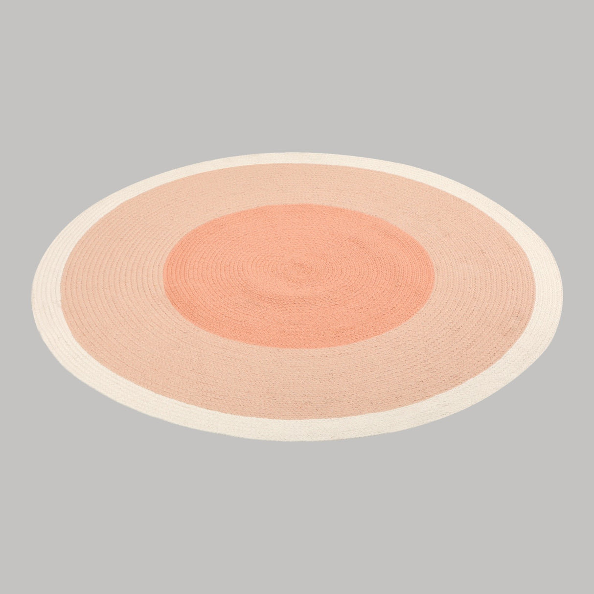 Bella Coral Off White Braided Reversible Kids Rug