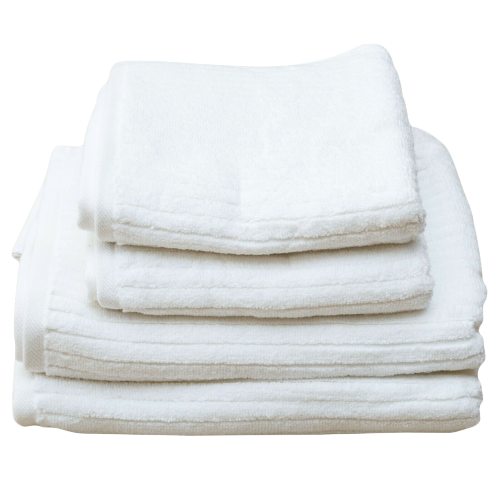 White Stripe Organic Soft 6 pieces Towel Set