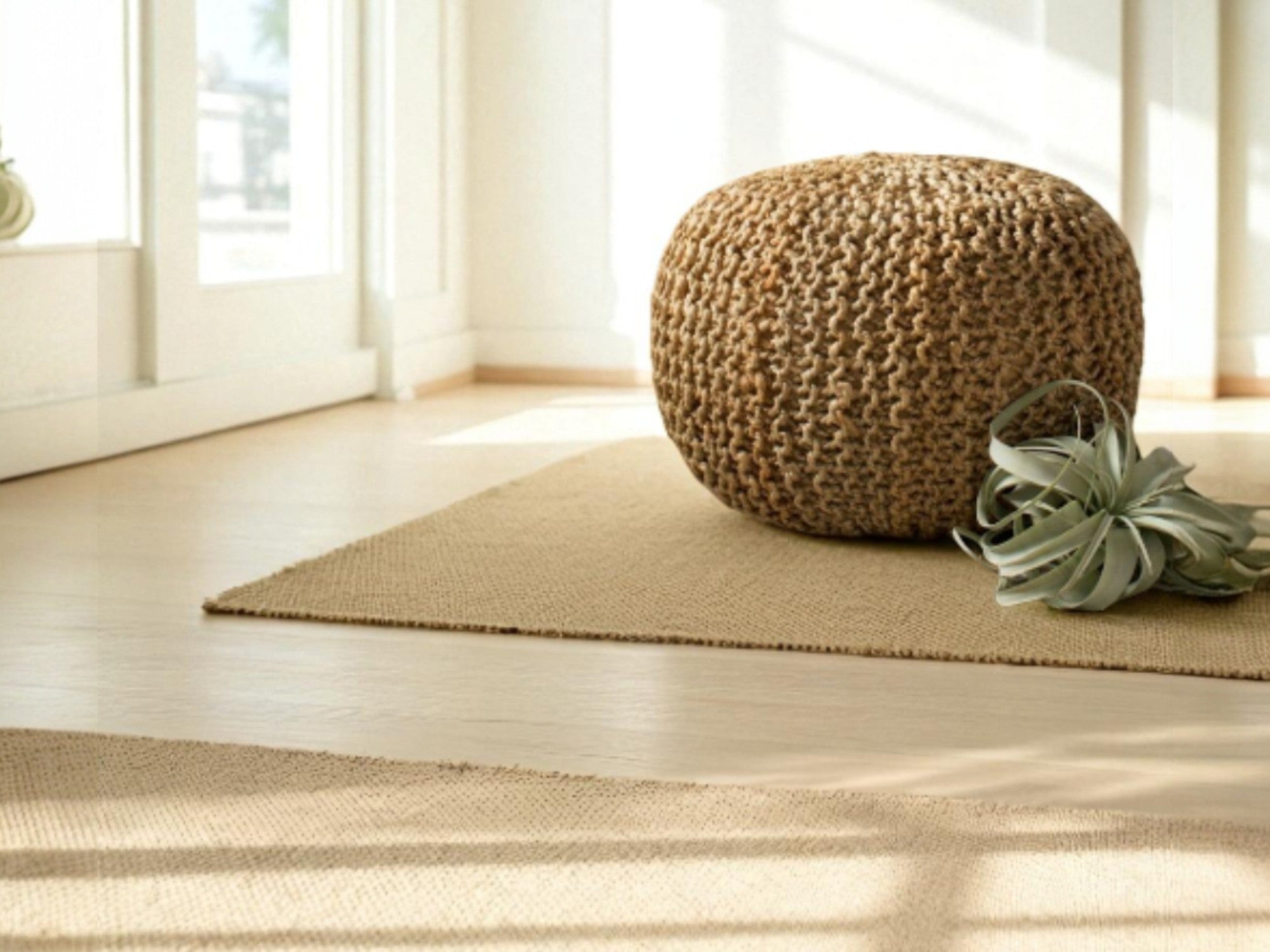 Jute Poufs