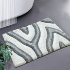 Swirl 3D Design Tufted Soft Pile Bathmat