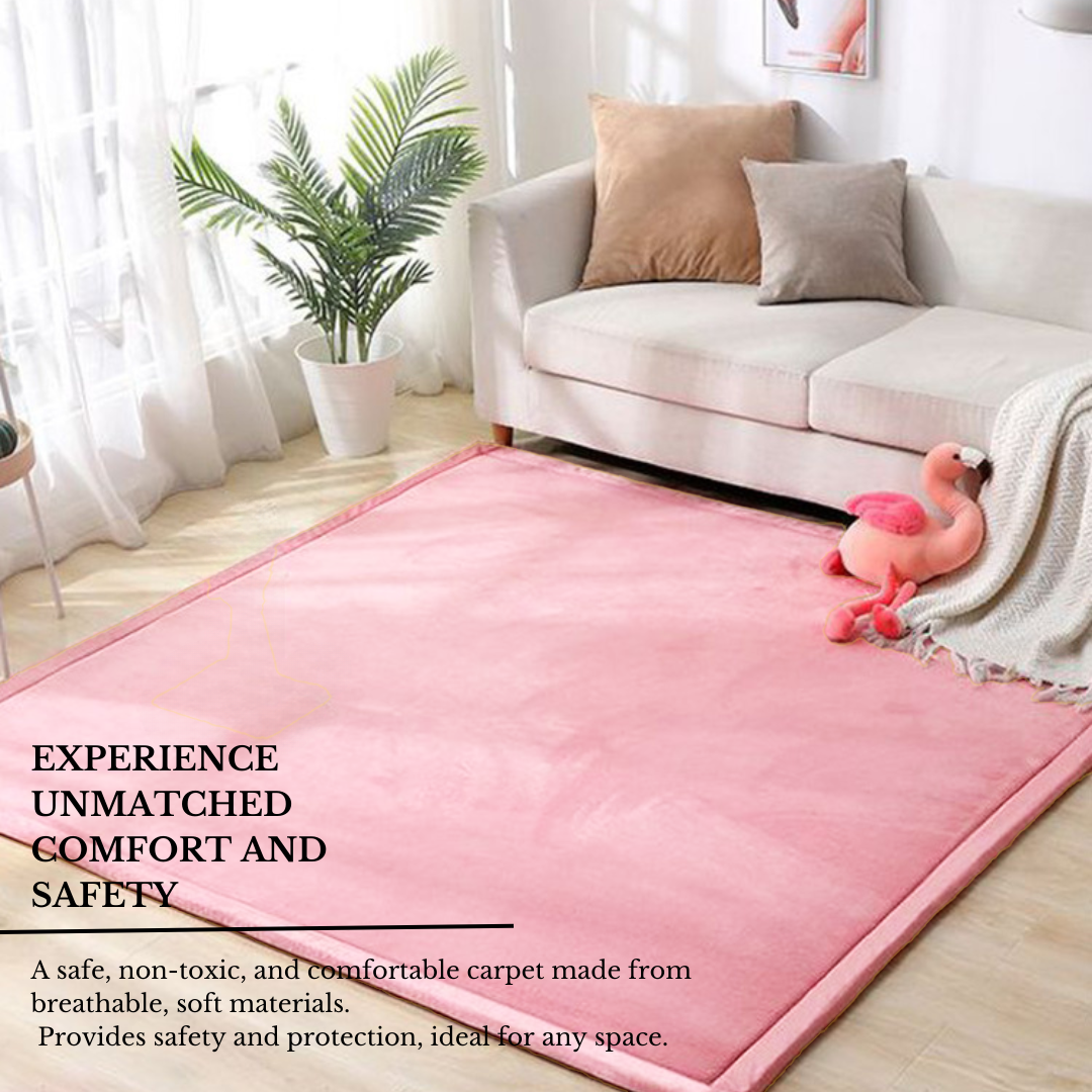 Soft Touch Ultra Plush Memory Foam Tatami Mat Blush Pink