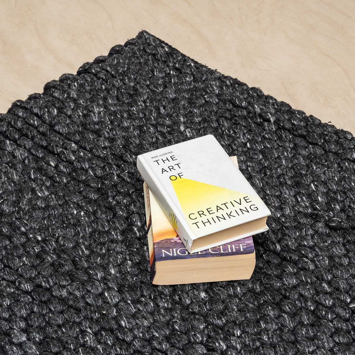Wool Pebble Charcoal Lifestyle Rug