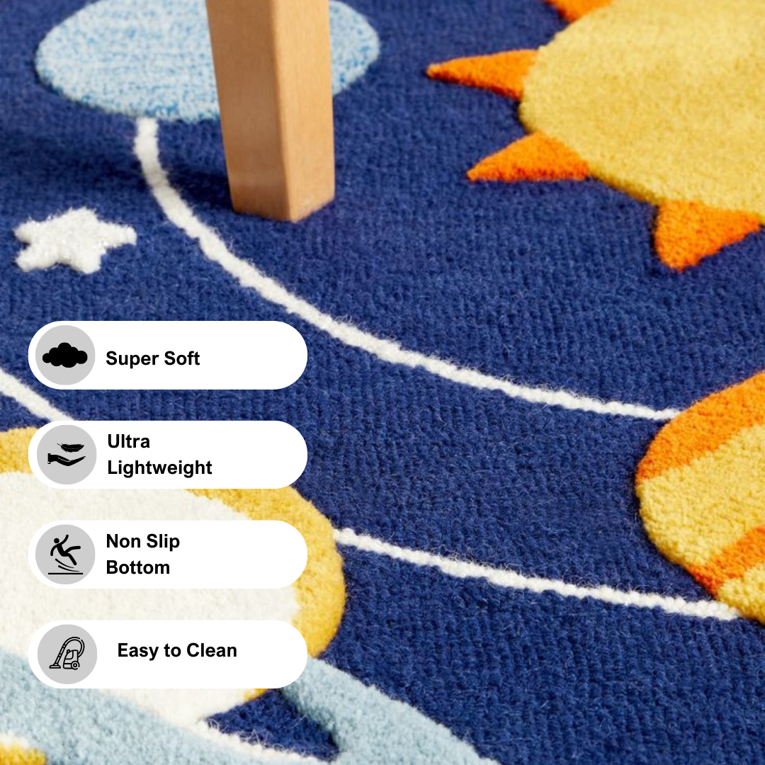 Soft Touch Ultra Plush Memory Foam Kids Star Galaxy Mat