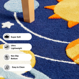 Soft Touch Ultra Plush Memory Foam Kids Star Galaxy Mat