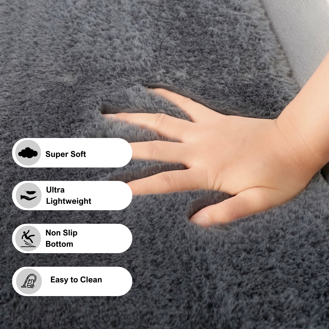 Soft Touch Ultra Plush Memory Foam Tatami Mat Stone Grey