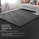 Soft Touch Ultra Plush Memory Foam Tatami Mat Stone Grey