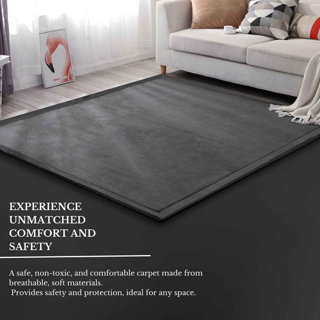 Soft Touch Ultra Plush Memory Foam Tatami Mat Stone Grey