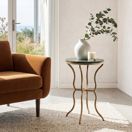 Duke Green Marble Side Table
