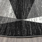 Adore Geometric Textural Rug Grey