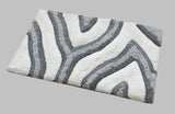 Swirl 3D Design Tufted Soft Pile Bathmat
