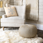 Braided Ottoman Pouffe