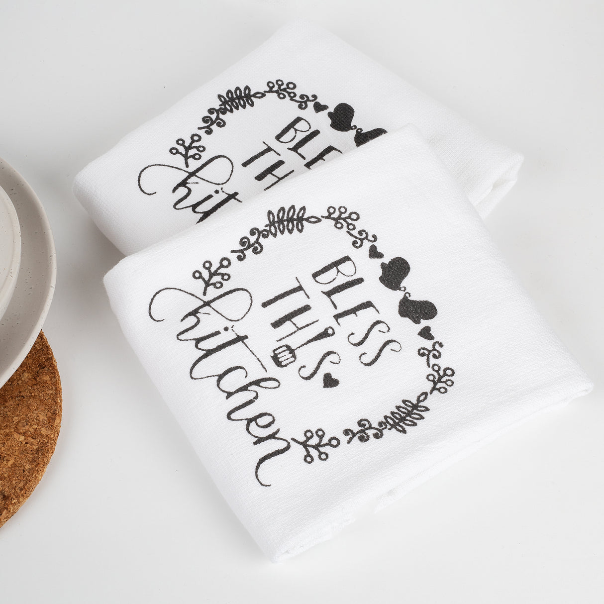 4 Piece Premium Cotton Terry Kitchen Tea Towel Set