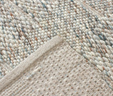 Milano Hand Woven Wool Rug Ivory/Coral