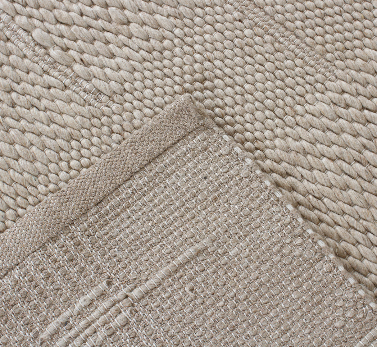 Milano Hand Woven Wool Rug Skandia Natural