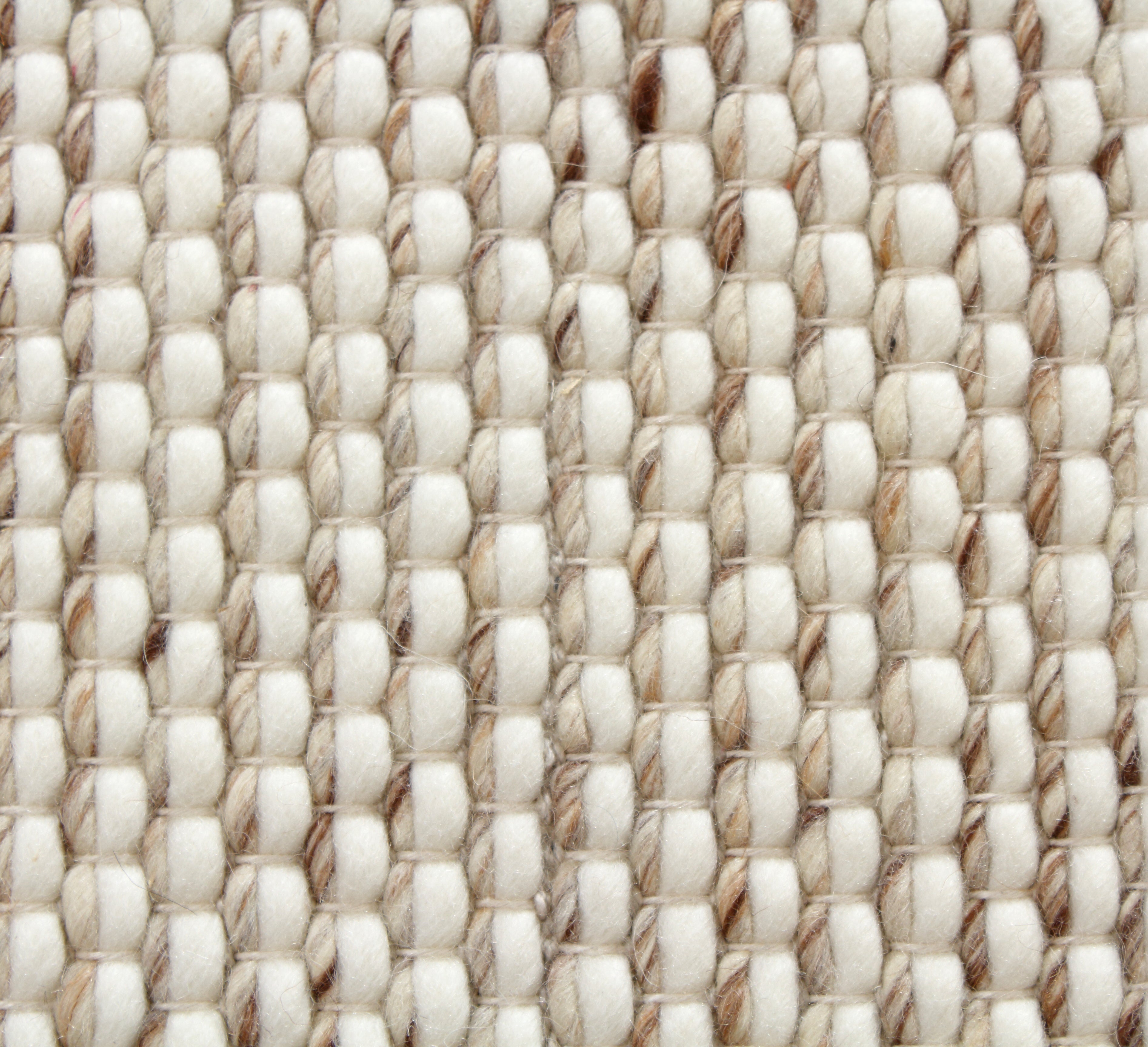 Ashley Premium Handmade Wool Rug Skandia Snowy White