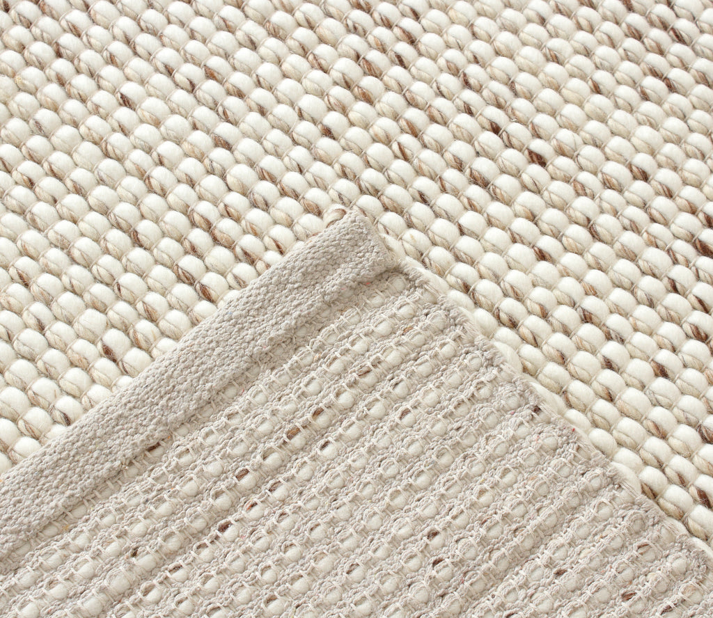 Ashley Premium Handmade Wool Rug Skandia Snowy White