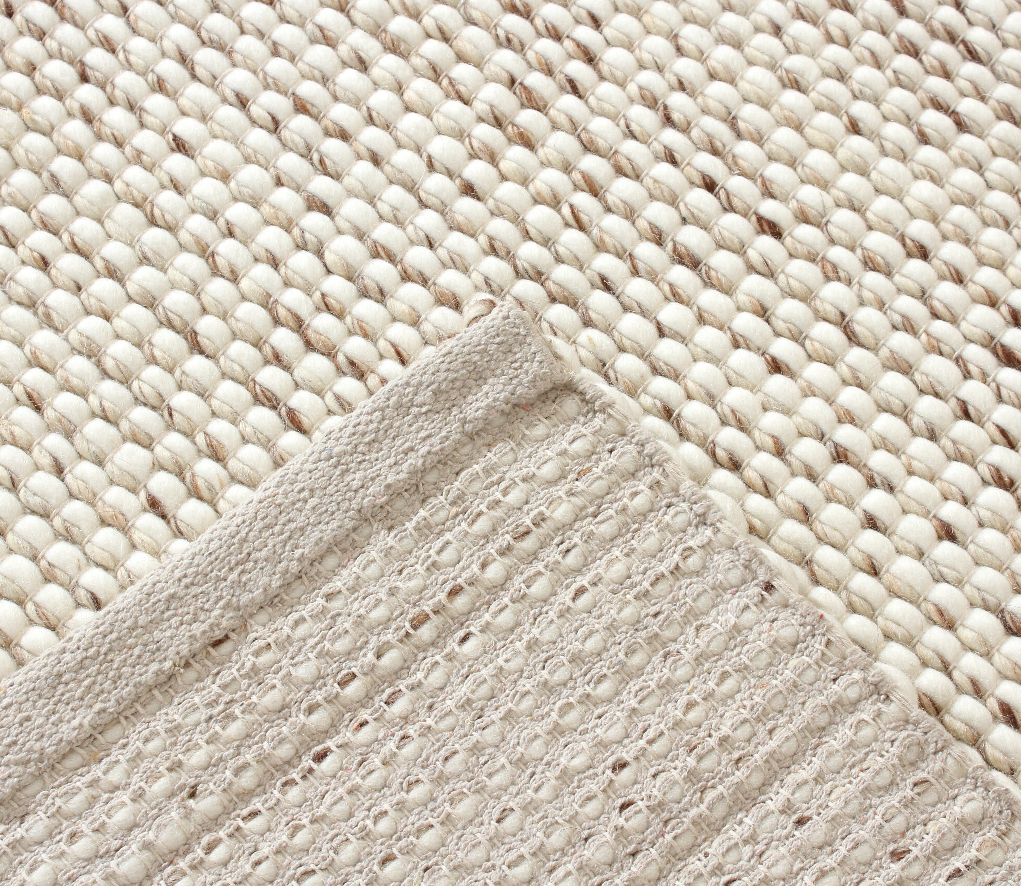 Ashley Premium Handmade Wool Rug Skandia Snowy White