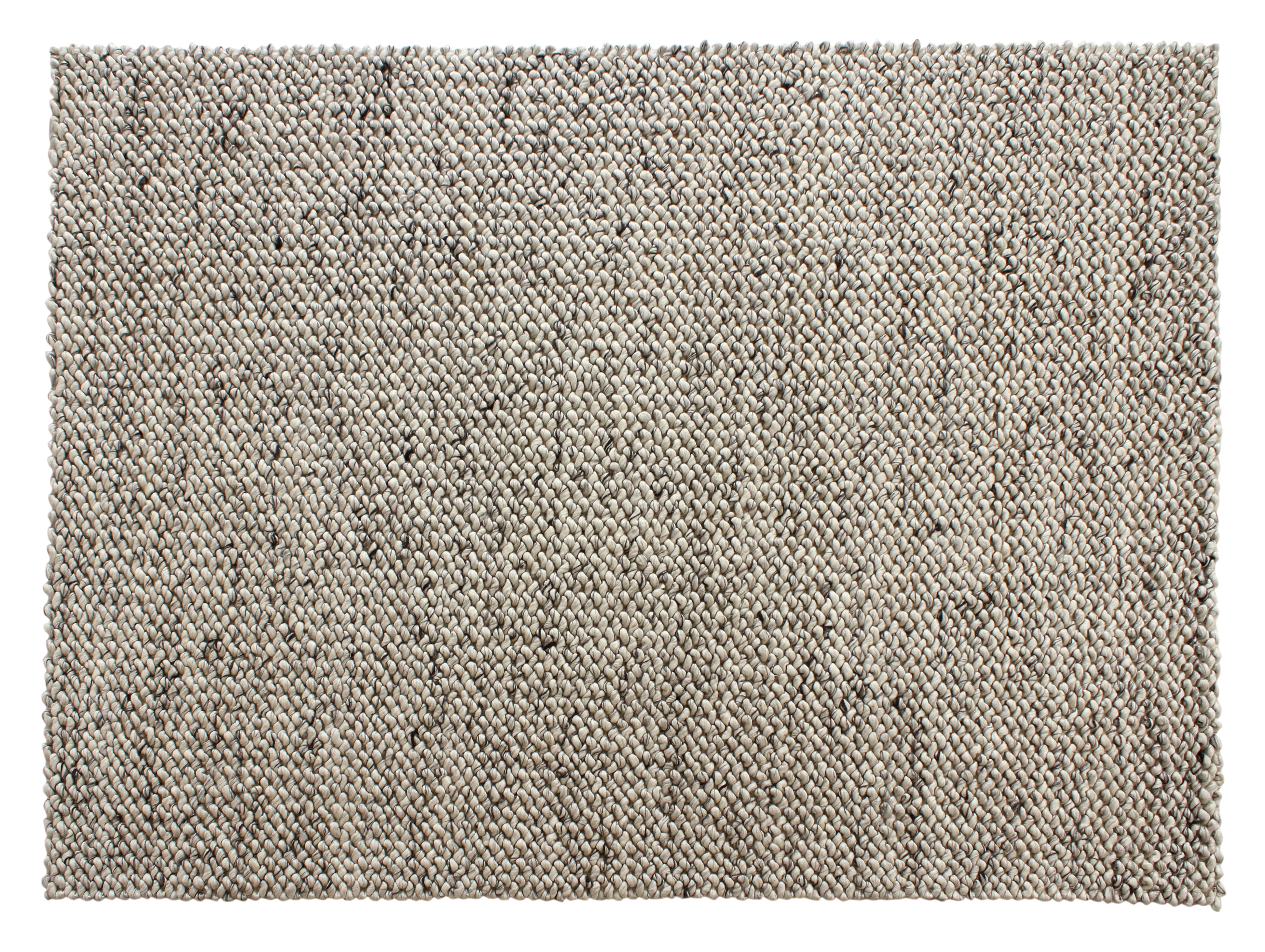 Aurora Hand Woven Wool Floor Rug Ivory/Ash Grey