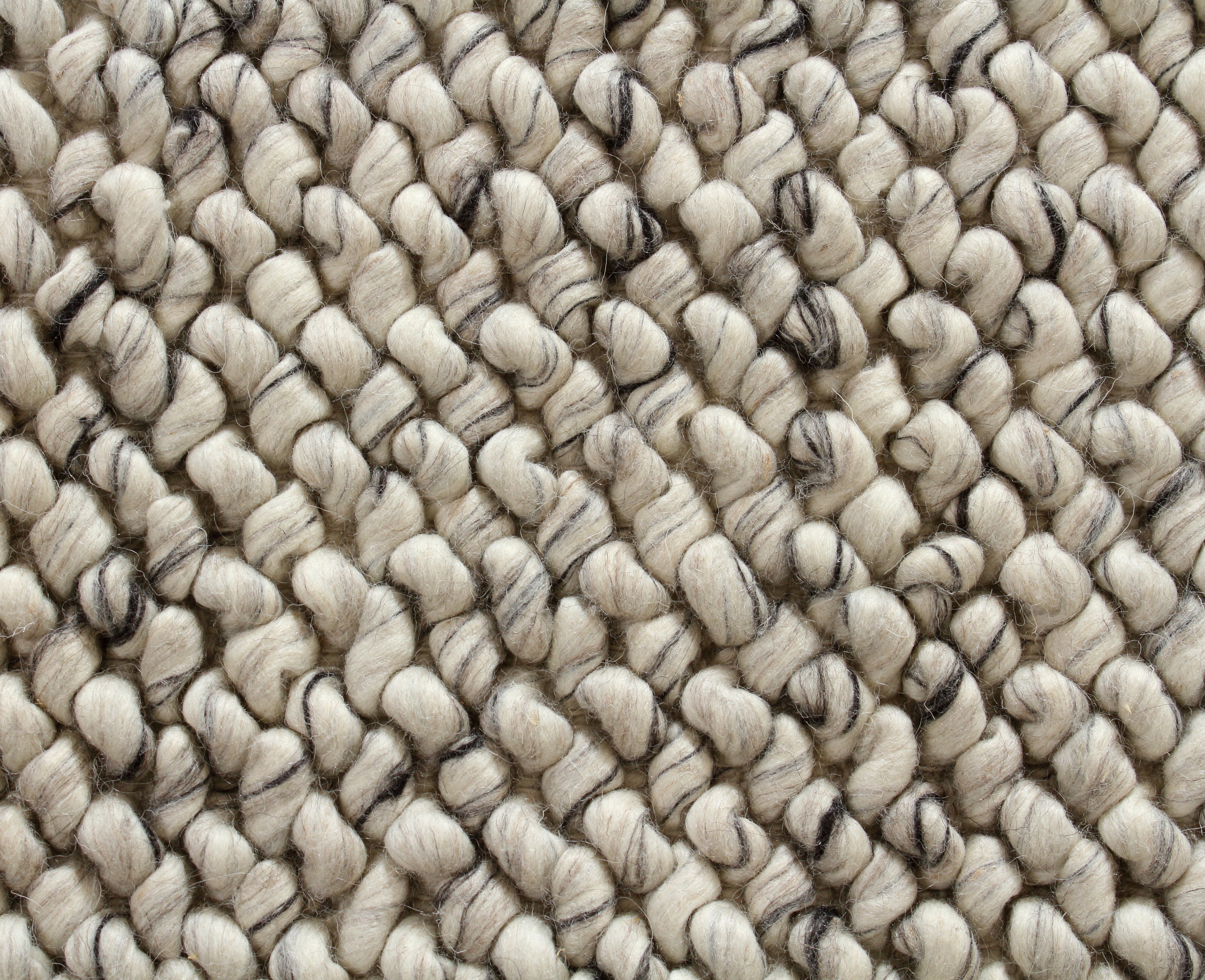 Aurora Hand Woven Wool Floor Rug Ivory/Ash Grey