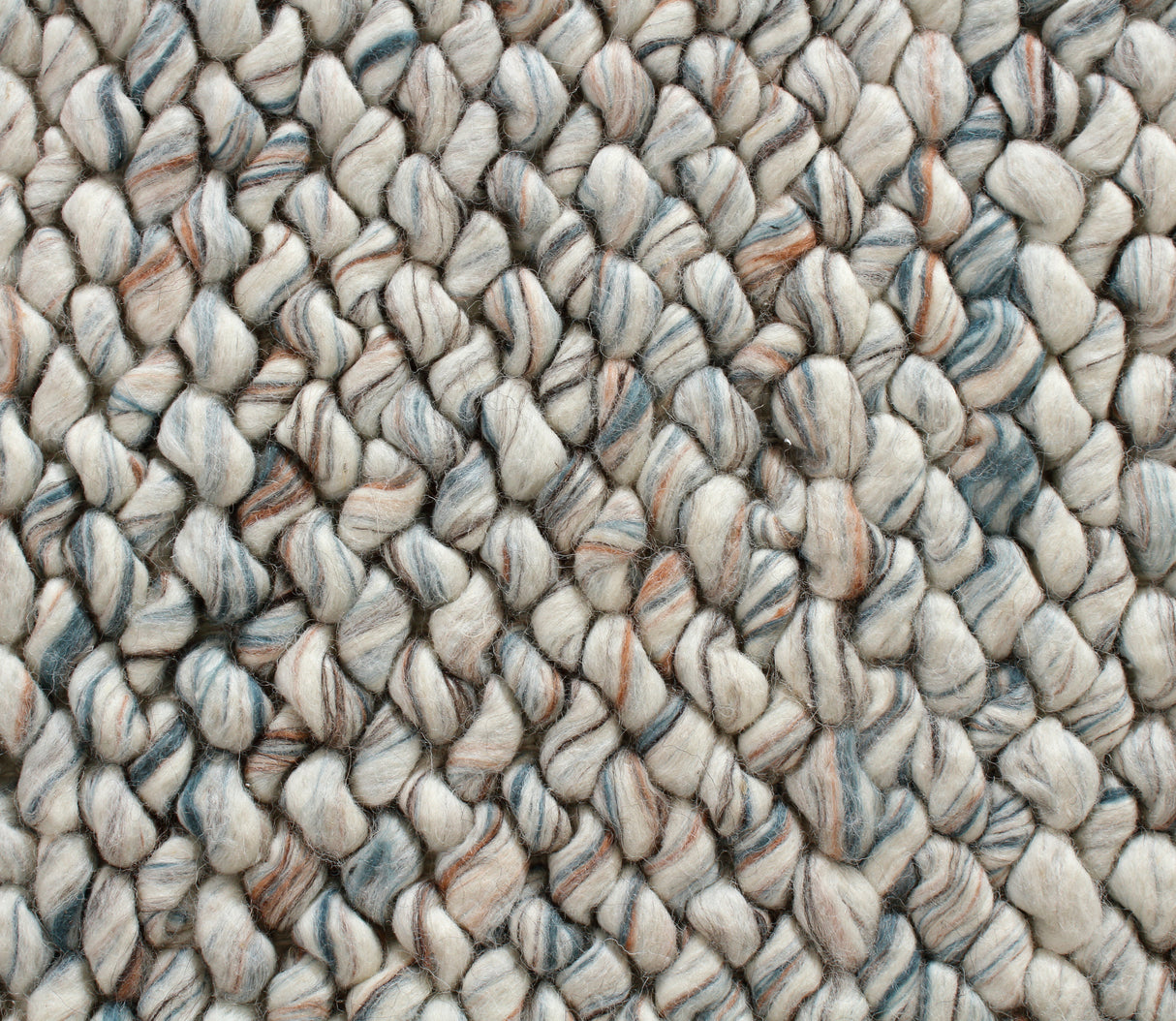 Aurora Hand Woven Wool Floor Rug Ivory/Coral