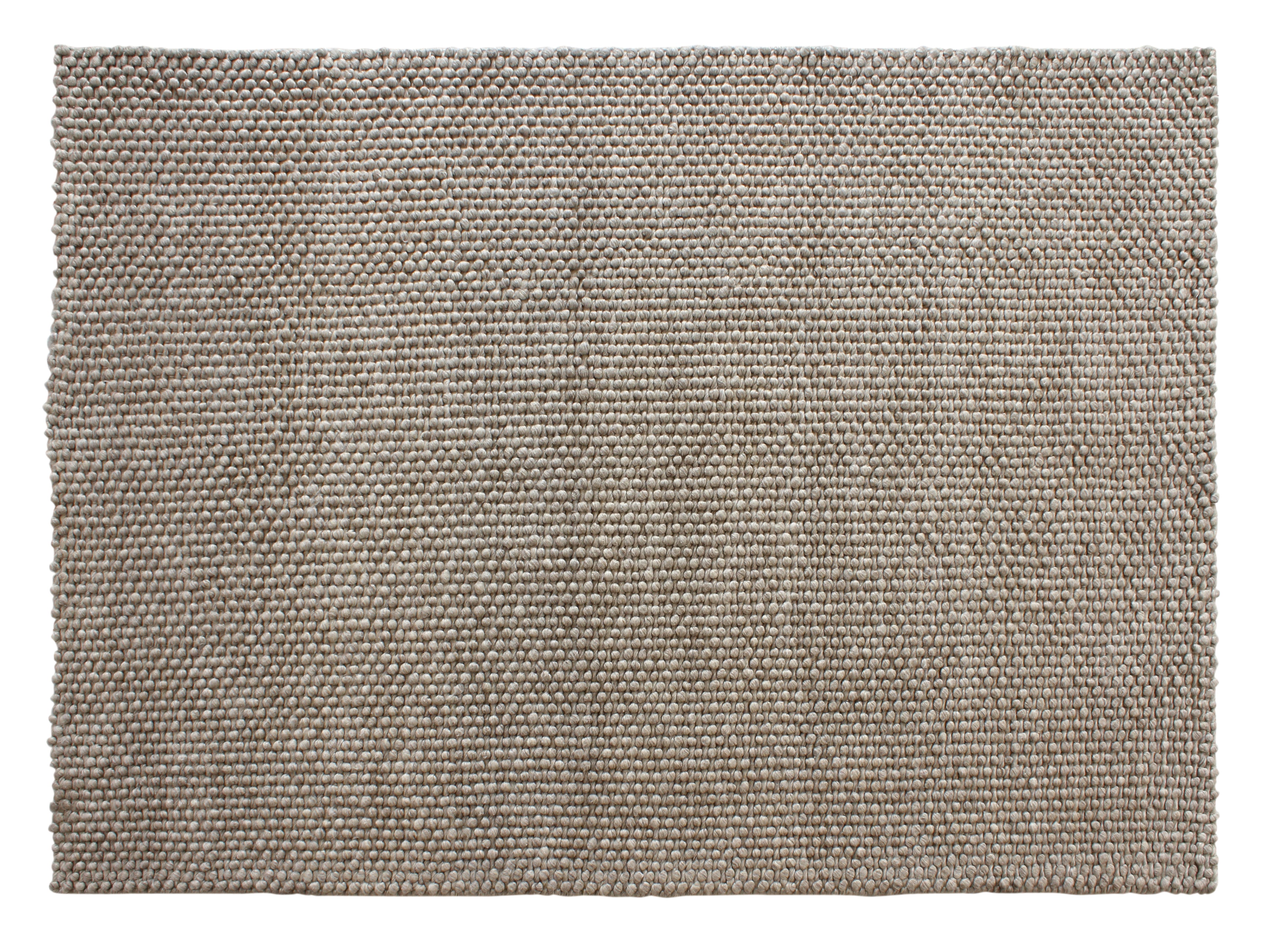 Aura Hand Woven Loop Pile Wool Rug Natural Beige
