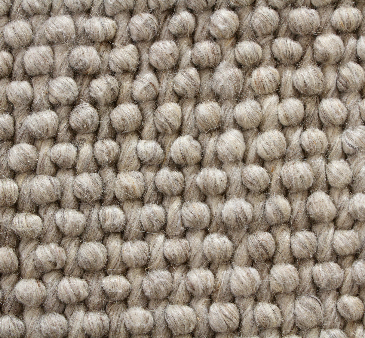 Aura Hand Woven Loop Pile Wool Rug Natural Beige