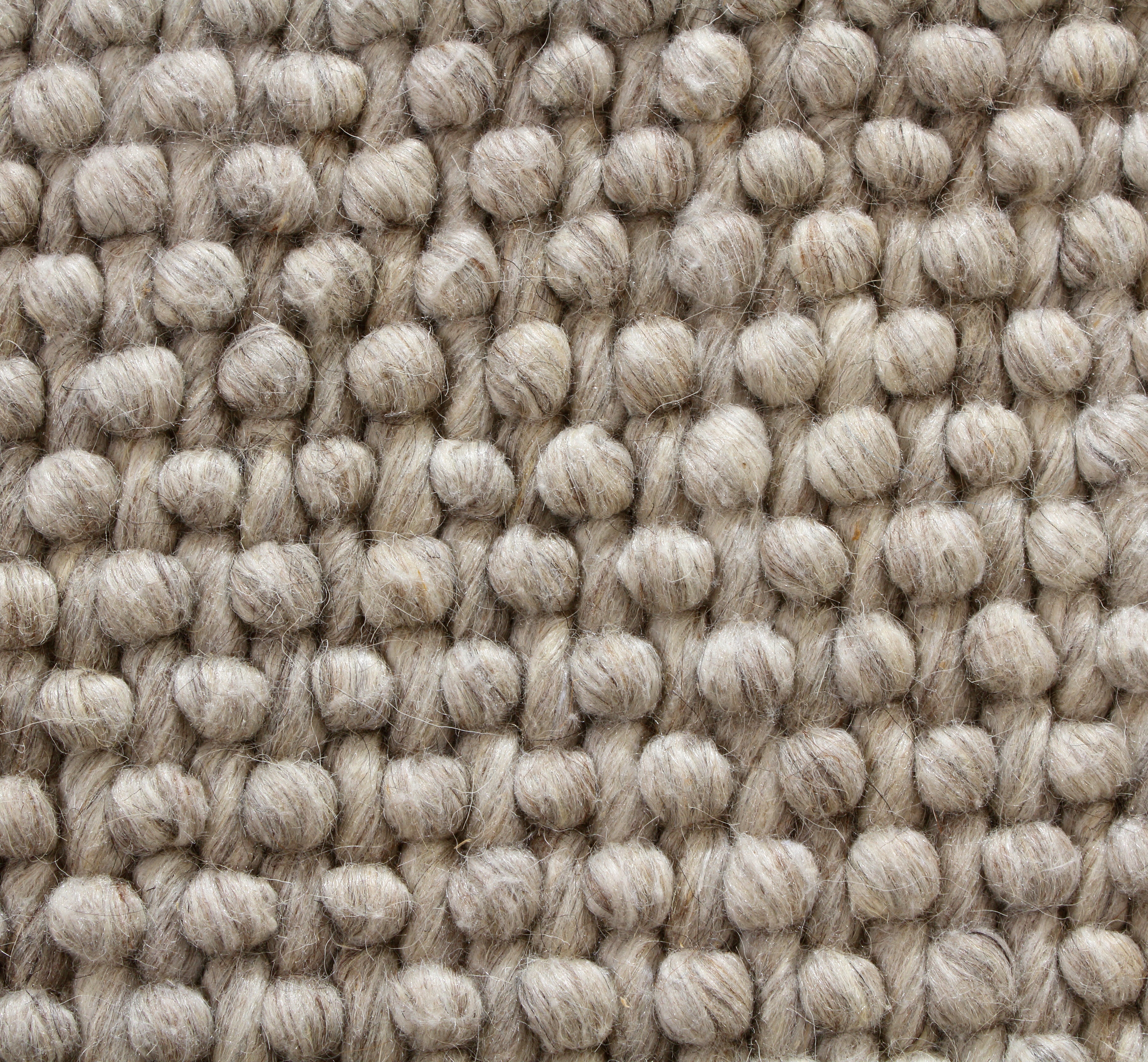 Aura Hand Woven Loop Pile Wool Rug Natural Beige