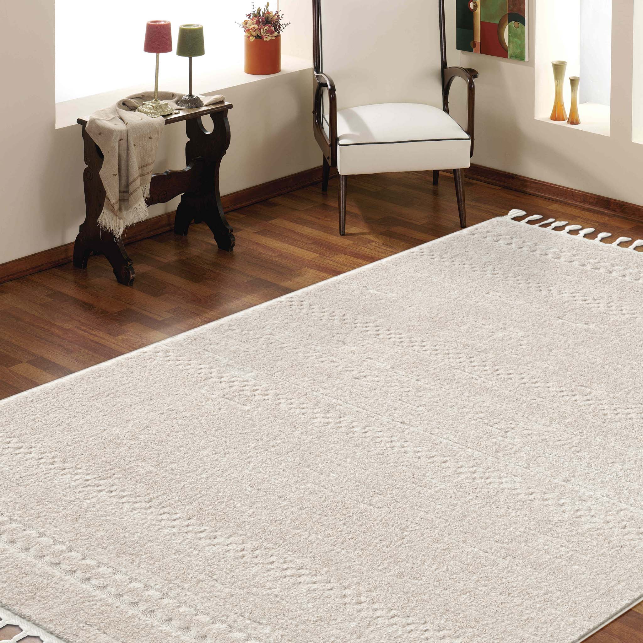 Addie Soft Pile Rug Ivory