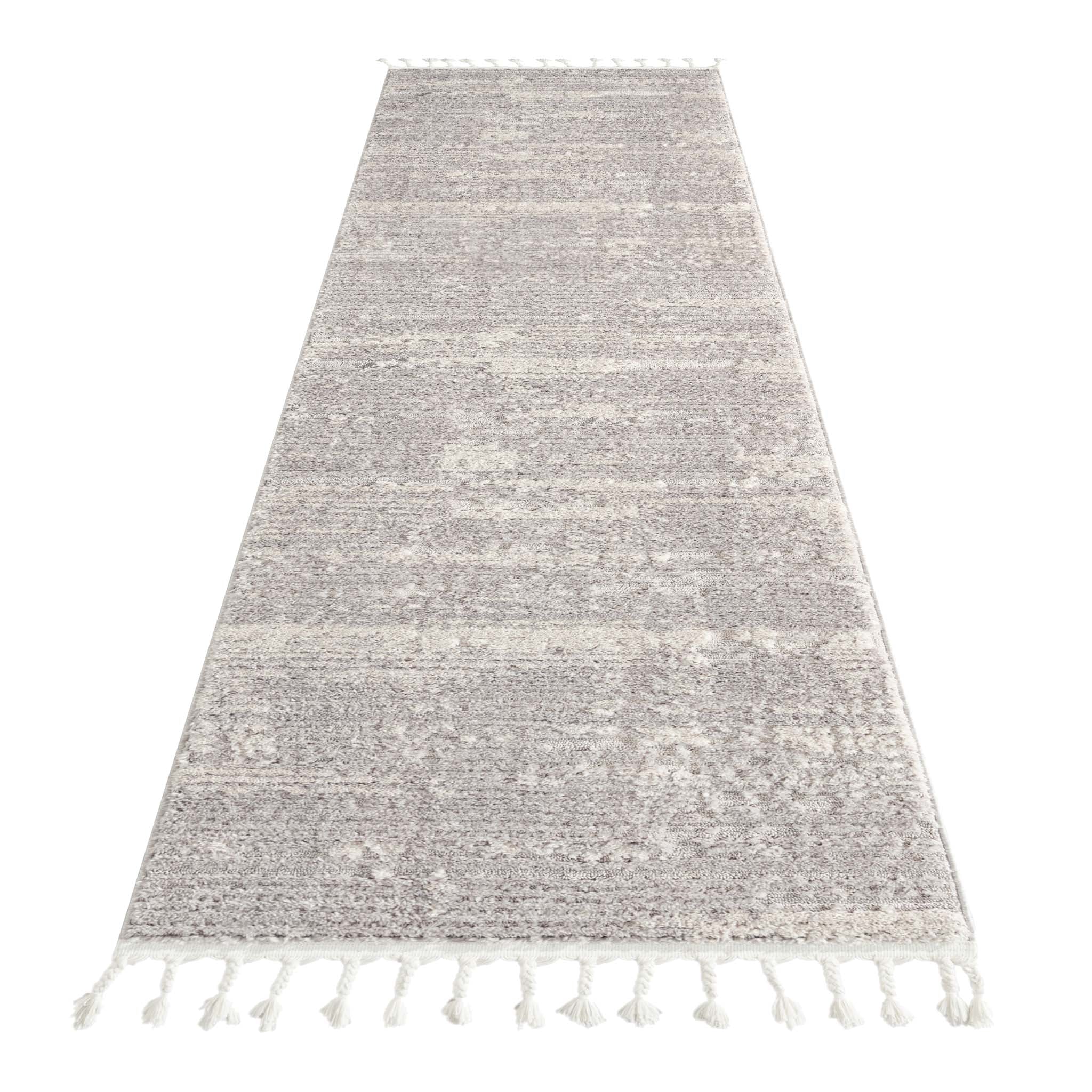Addie Soft Pile Rug Light Grey