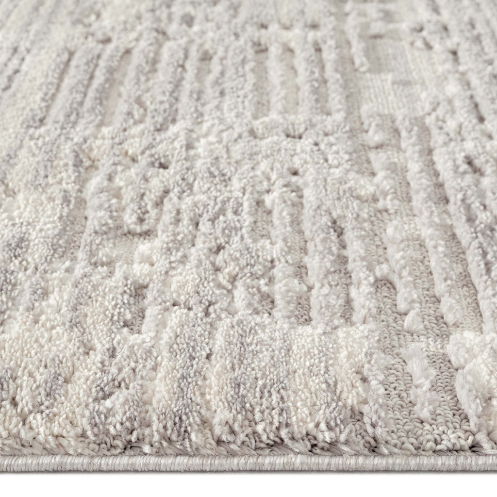 Addie Soft Pile Rug Light Grey
