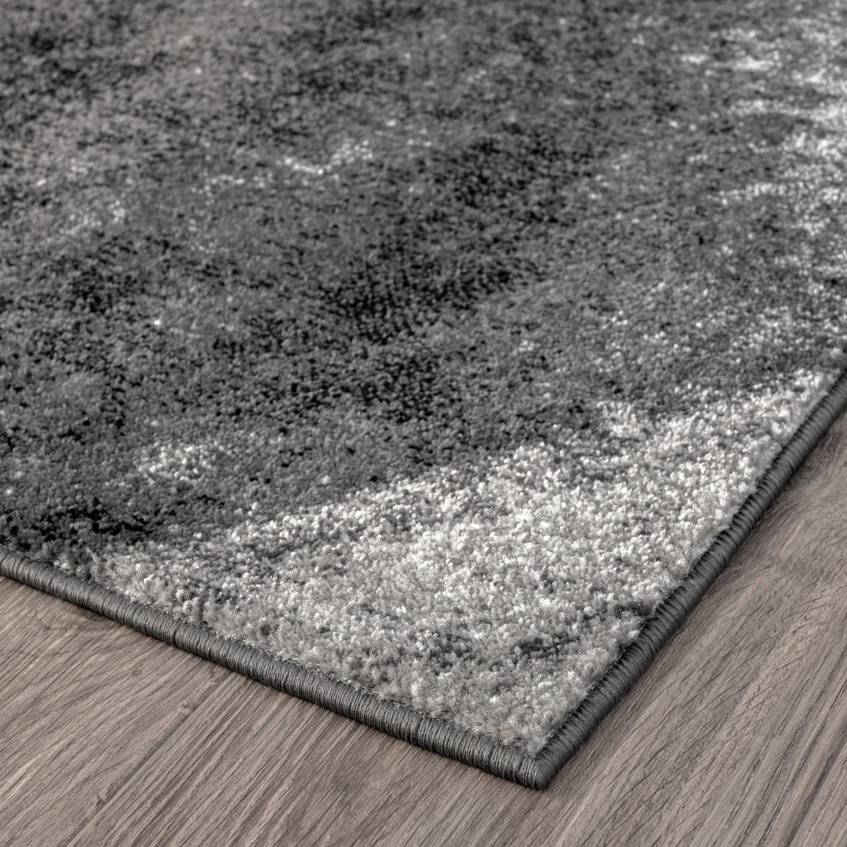 Adore Geometric Textural Rug Grey