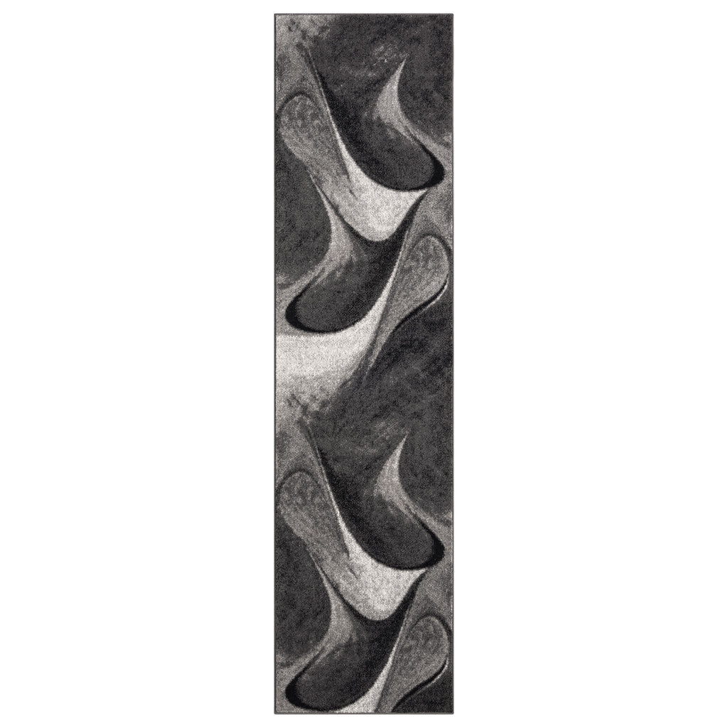 Adore Geometric Textural Rug Grey