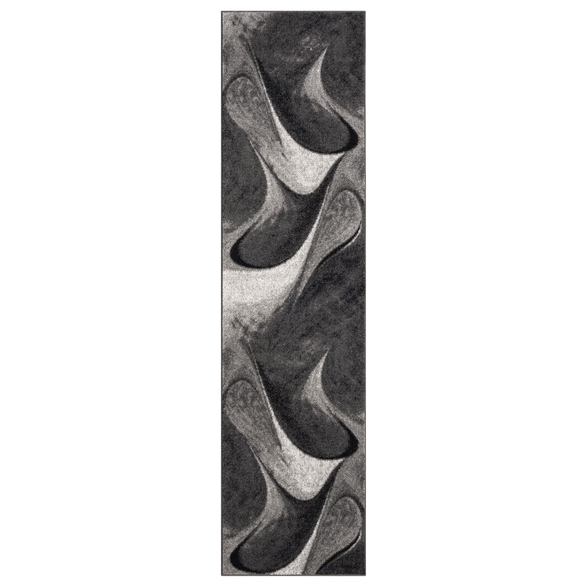 Adore Geometric Textural Rug Grey