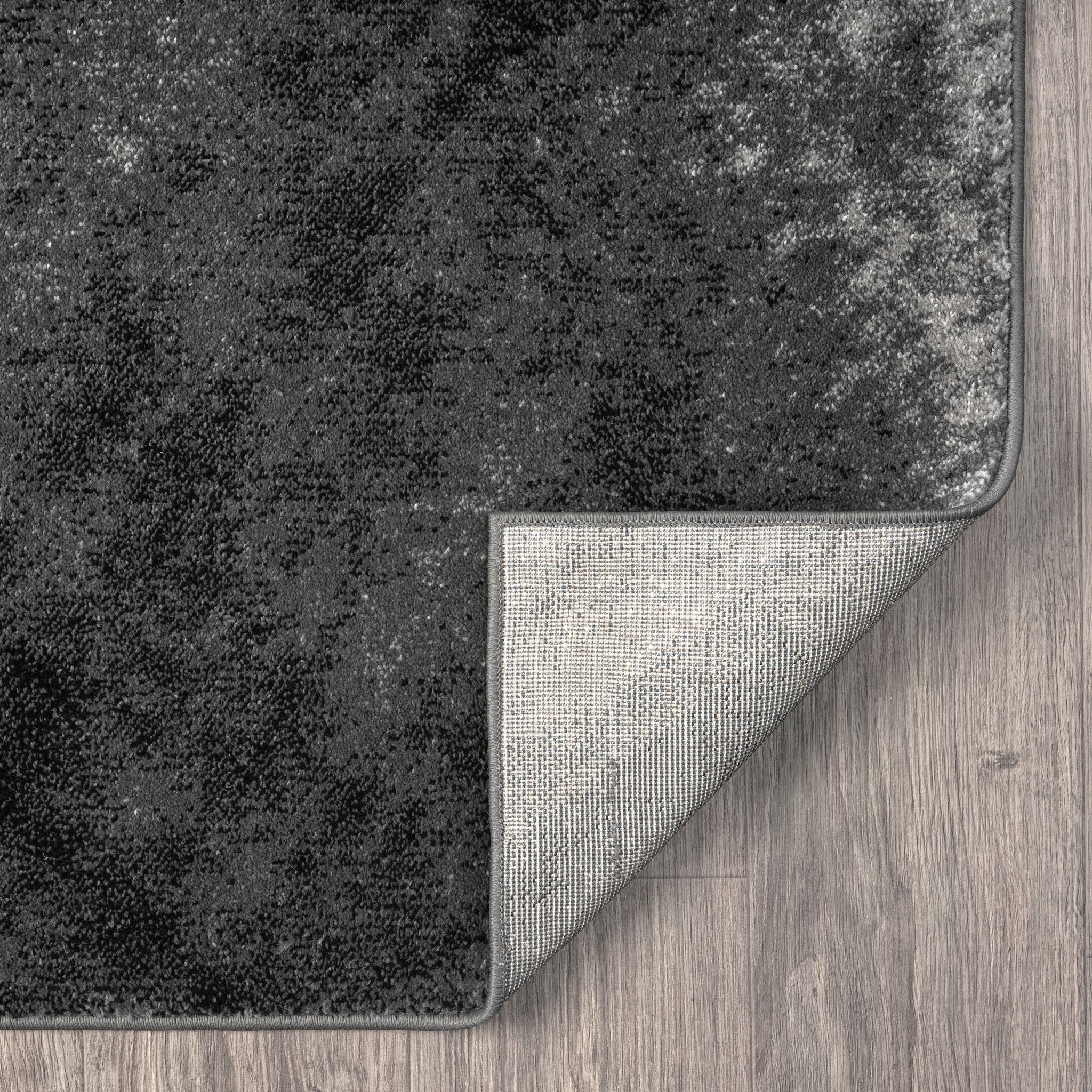 Adore Geometric Textural Rug Grey
