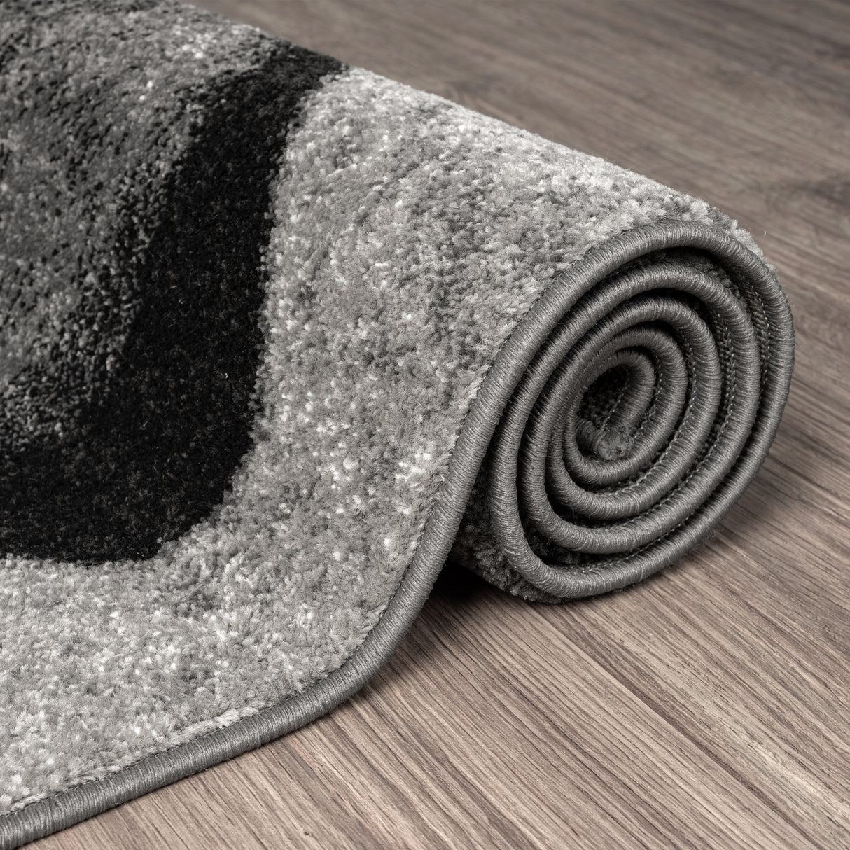 Adore Geometric Textural Rug Grey