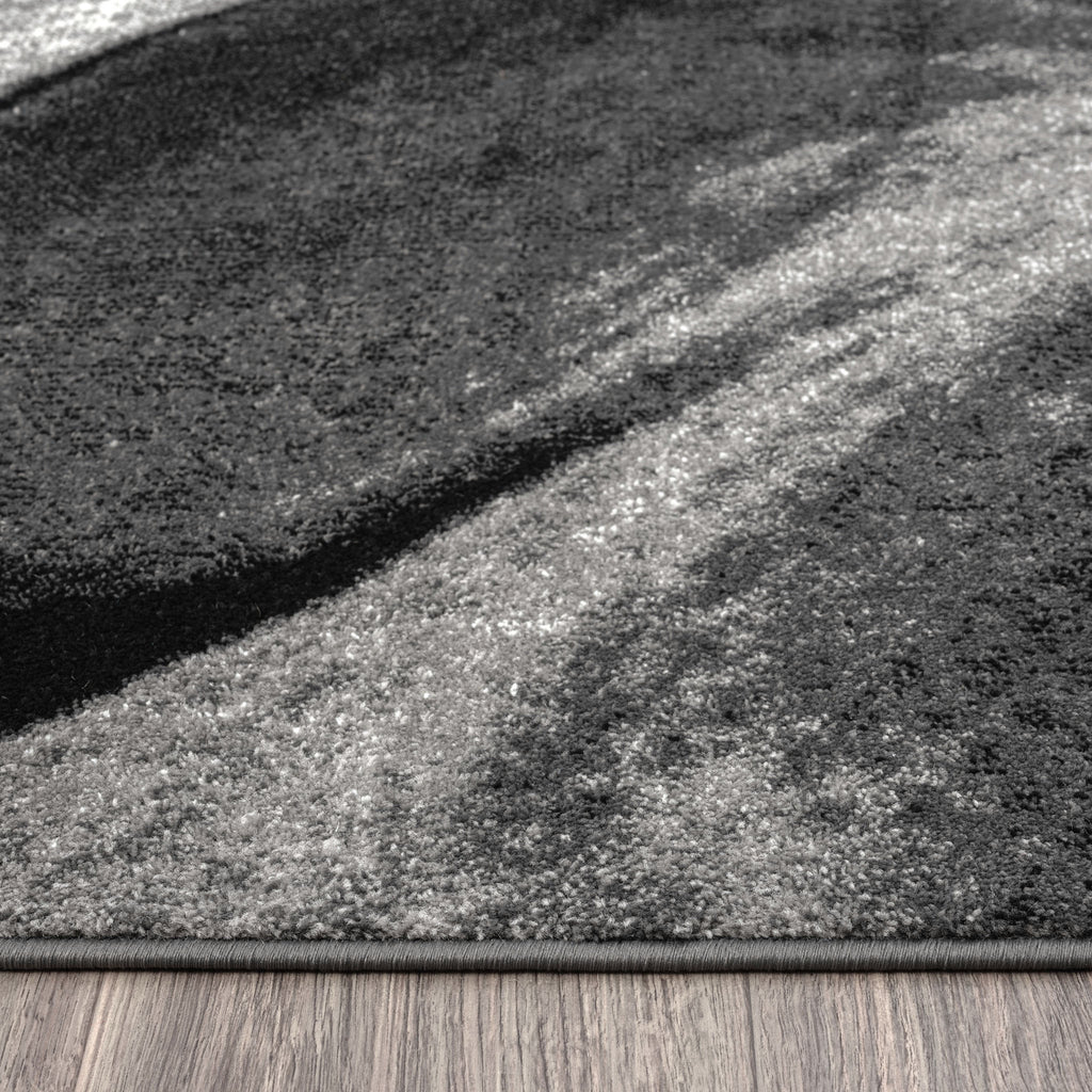Adore Geometric Textural Rug Grey