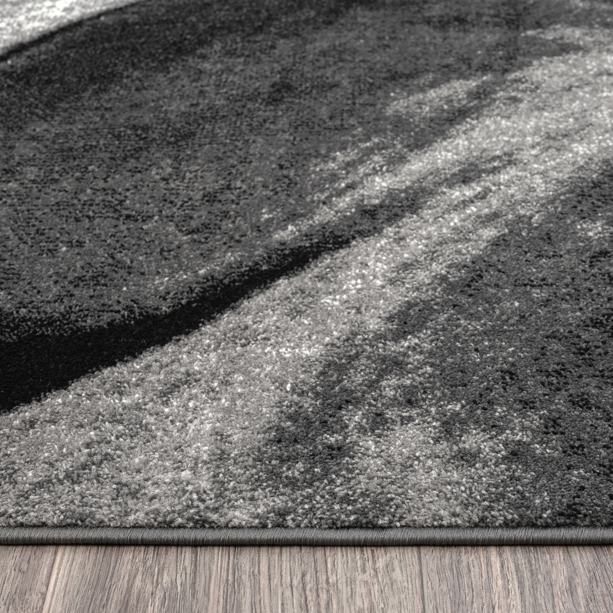 Adore Geometric Textural Rug Grey