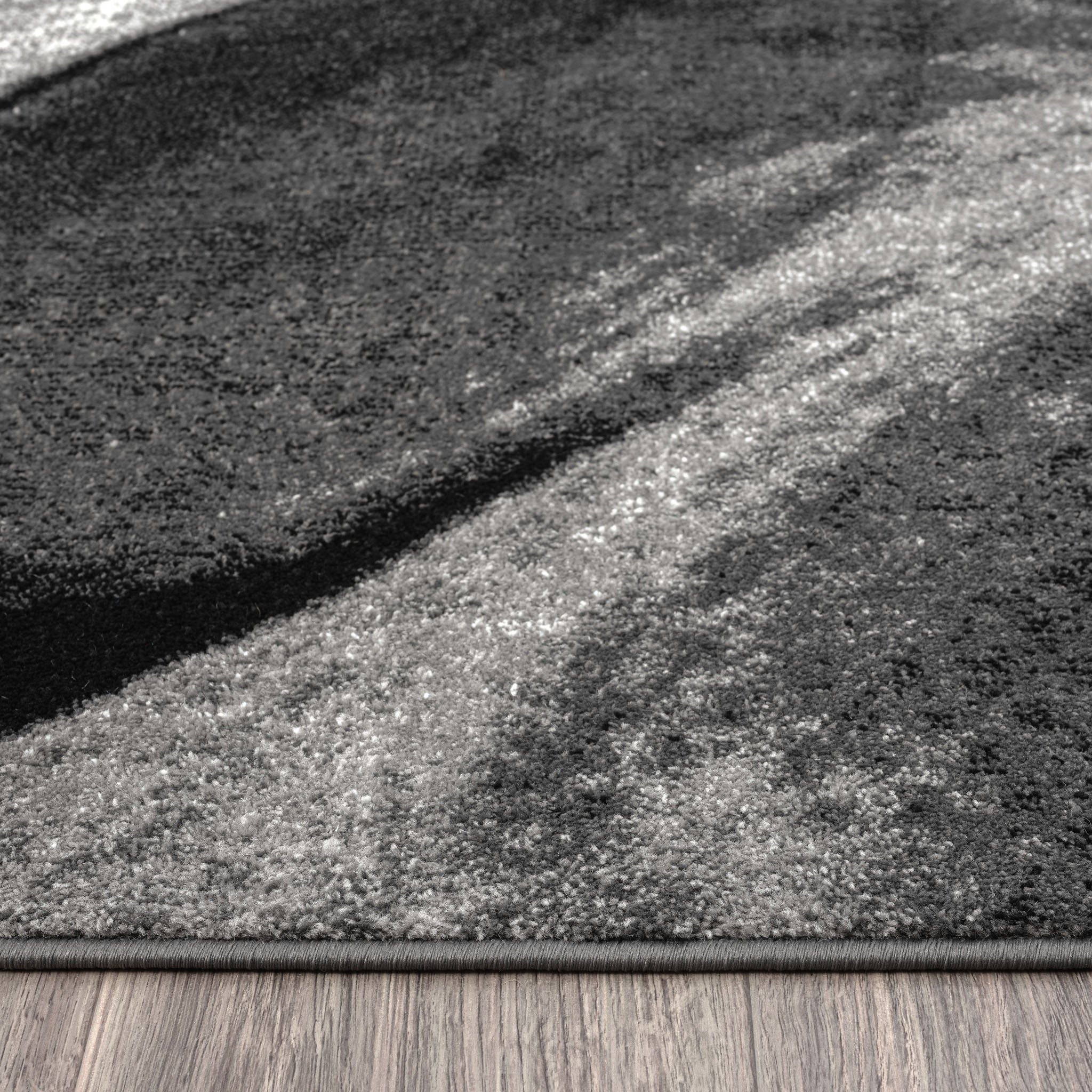 Adore Geometric Textural Rug Grey