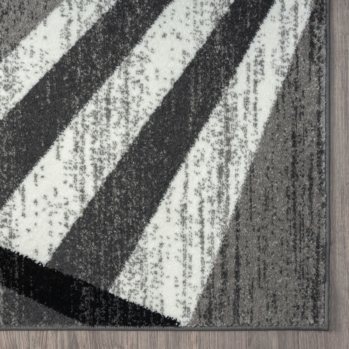Adore Geometric Textural Rug Grey
