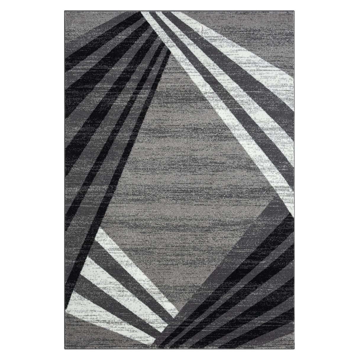 Adore Geometric Textural Rug Grey