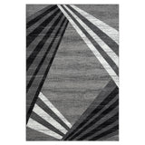 Adore Geometric Textural Rug Grey
