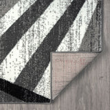 Adore Geometric Textural Rug Grey
