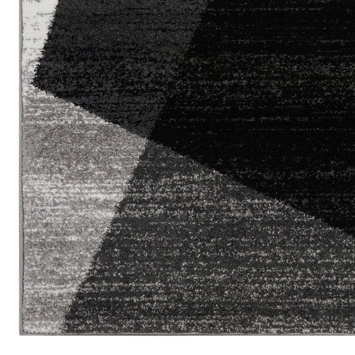Adore Geometric Textural Rug Grey