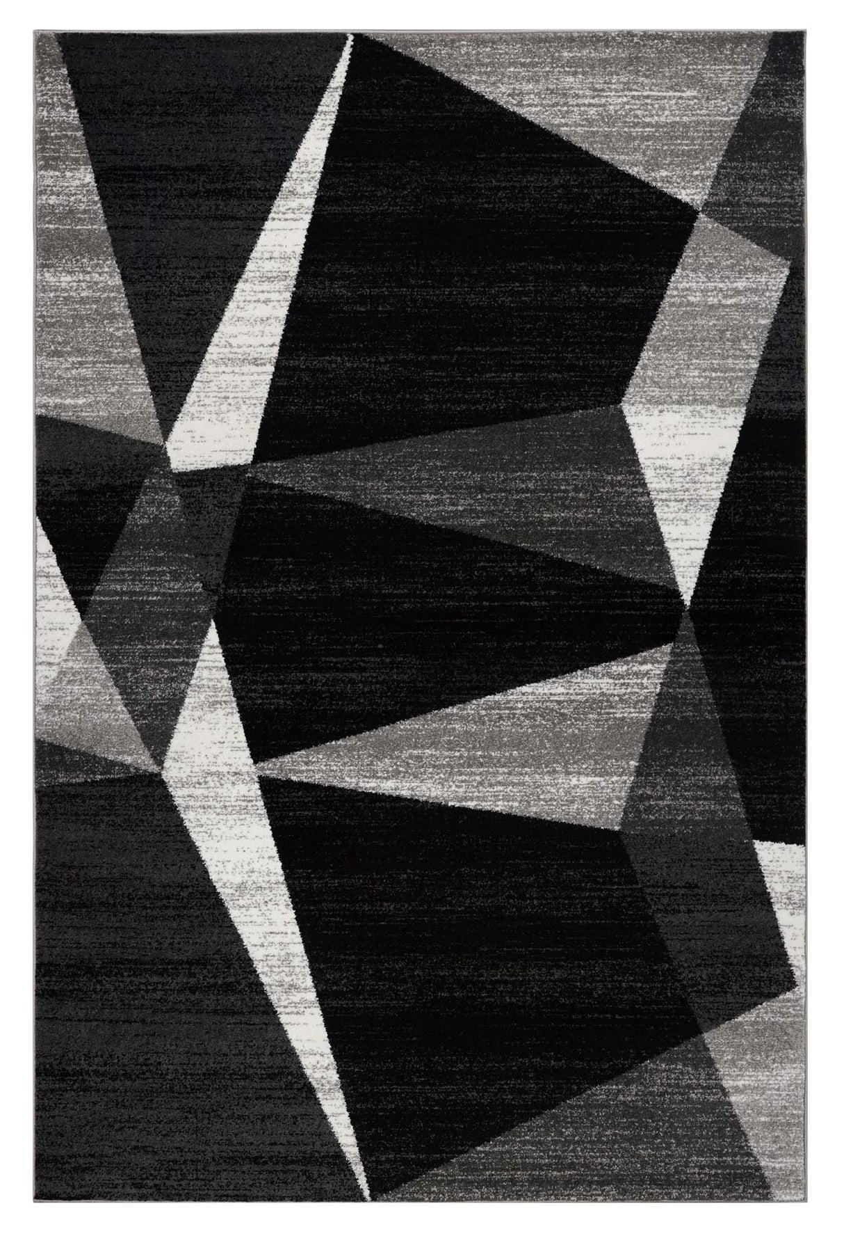 Adore Geometric Textural Rug Grey